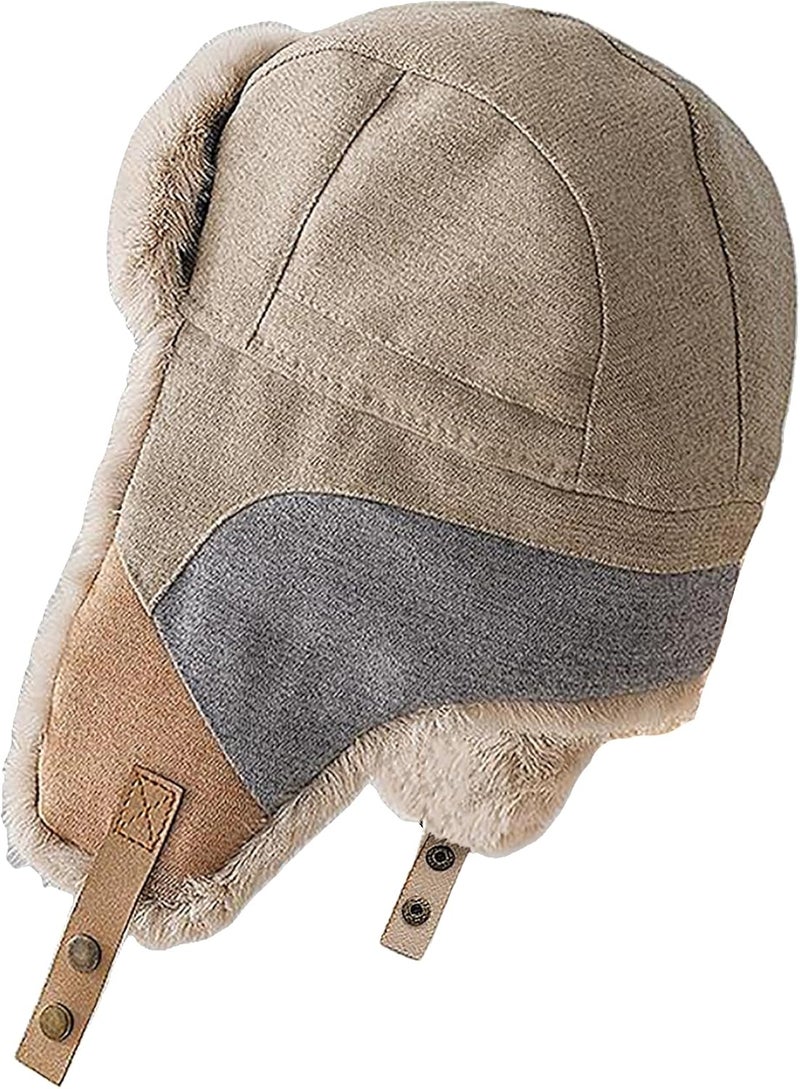 Clobeau Winter Hunting Trapper Hat for Men Women Ushanka Ear Flap Eskimo Warm Faux Fur Hats Cycling Aviator Hat with Earflap Hats - Image 2